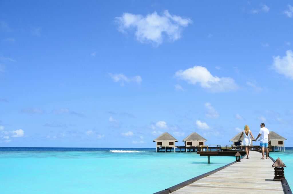 The Maldives, with its string of pearl-like islands, has emerged as the most romantic honeymoon destination for 2024.