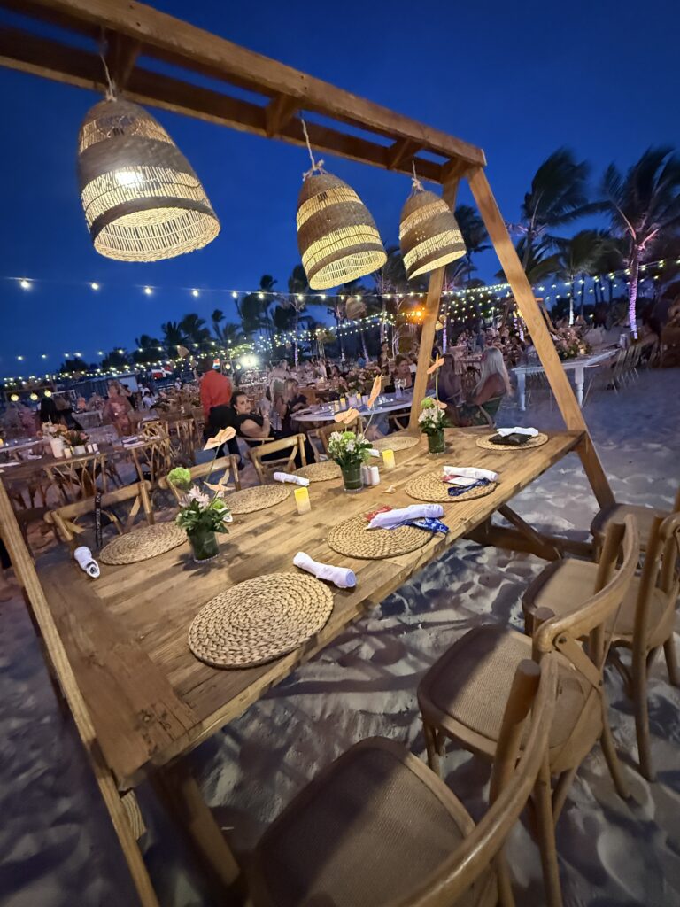 Caribbean beach reception